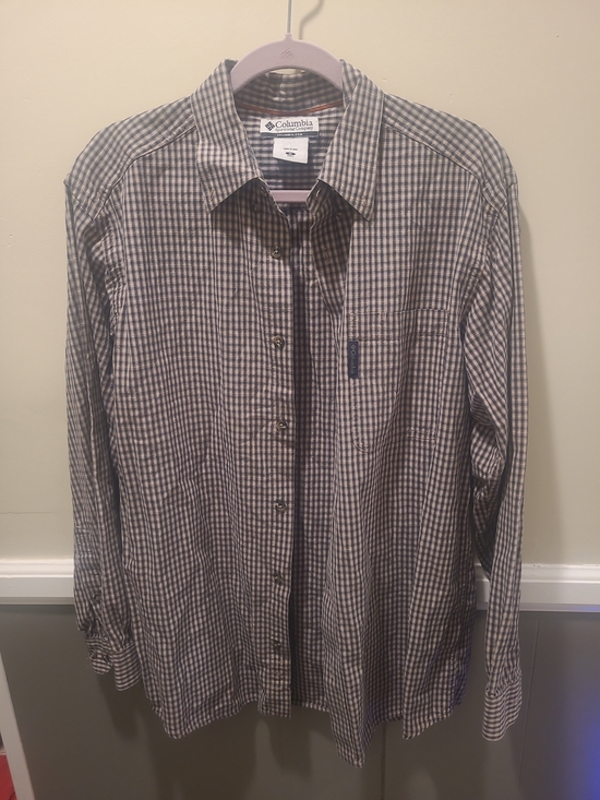 Columbia Other - Columbia Shirt Men's Med Tan Plaid Button Down Long Sleeve Hike Casual Workwear